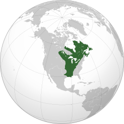 New France, including French Louisiana and French Canada