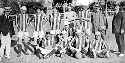 The 1914 Exeter City team that toured on South America