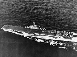 Yorktown with planes of Carrier Air Group 1