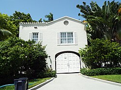 The entrance to Capone's mansion in Palm Island, Florida