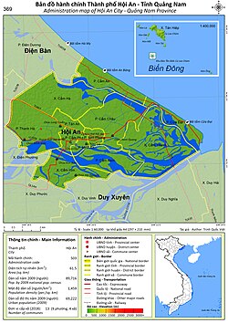 Administration map of Hoian City