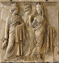 The Three Tychai, c. 160 AD, Louvre Museum