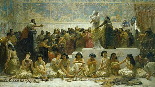 The Babylonian marriage market by the 19th-century painter Edwin Long