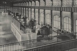 Ten 5,000 HP Westinghouse generators at Edward Dean Adams Power Plant