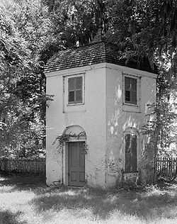 A garçonnière (bachelor's quarters) at The Houmas near Burnside, Louisiana