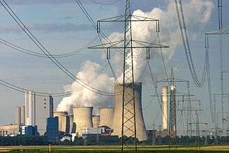 The Niederaussem Power Station is the largest coal power plant in Germany