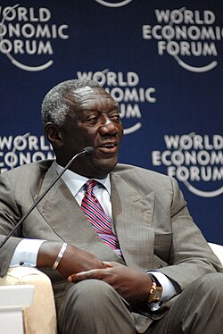 John Kufuor at the 2008 World Economic Forum on Africa