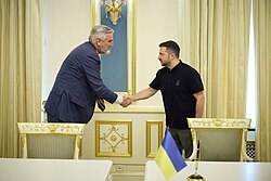Holcomb with President Zelenskyy