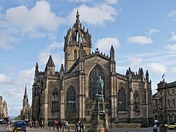 St Giles' Cathedral, the principal place of worship of the Church of Scotland in Edinburgh