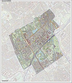 Topographic map of Rijswijk, June 2015
