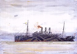HMS Columbella, one of the armed merchant cruisers of the Northern Patrol.