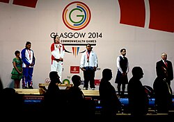 Athletes during the 2014 Commonwealth Games hosted by Glasgow