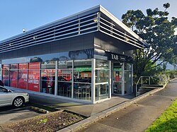 a TAB betting shop in Glen Eden, West Auckland