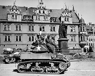 US Army soldiers in Coburg, April 1945