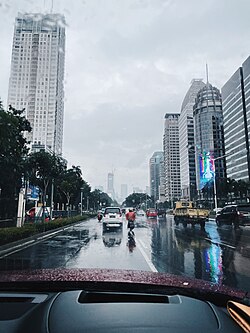 Drizzle in Jakarta