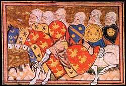 Saladin's troops, French manuscript, 1337