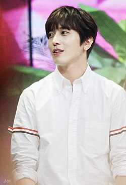 Jung filming Happy Camp in China, 2015