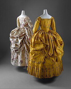 Traditional polonaise dresses, 1780–1785