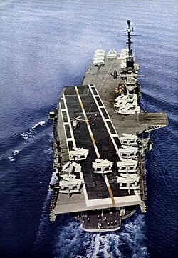 Yorktown's final flight deck configuration.