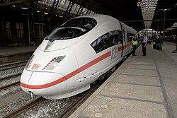ICE train at Amsterdam Central station