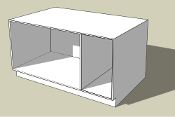 A design for a frameless cabinet