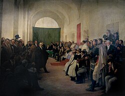 The Open Cabildo on 22 May 1810, by Pedro Subercaseaux