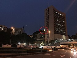 The view of Guia Fortress (center of the picture) is blocked by the headquarter.