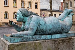 Woman with fruit, Bamberg, Germany