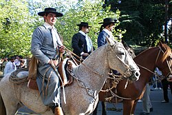 Gauchos at the National Harvest Festival in Mendoza.