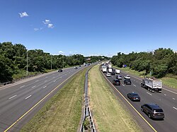 Interstate 287 northbound in Franklin Township