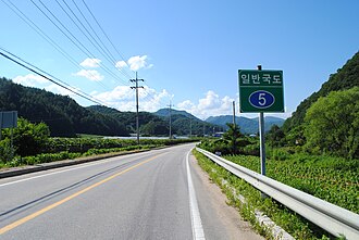 National Route 5 in Hwacheon