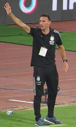 Scaloni managing Argentina in 2022