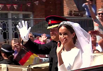 Carriage procession through streets of Windsor, May 2018
