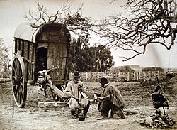 Gauchos drinking mate and playing the guitar in the Argentine Pampas