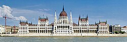 The Hungarian Parliament Building, or 'Országház', where Hungary's legislature, the National Assembly of Hungary, meets.