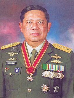 General Susilo Bambang Yudhoyono in official military portrait, 2000