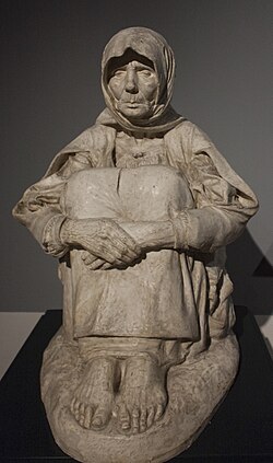 La madre dell'ucciso ("the mother of the killed") by Francesco Ciusa (1907)