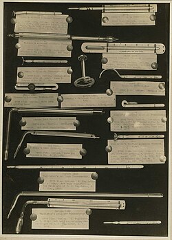Various thermometers from the 19th century.