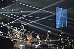 Red Hot Chili Peppers at the Environmental Summit 2013 Portland Oregon. Playing for the Dalai Lama.