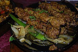 Pakistani-style seekh kebabs