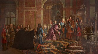 Louis XIV receiving the Doge of Genoa at Versailles on 15 May 1685