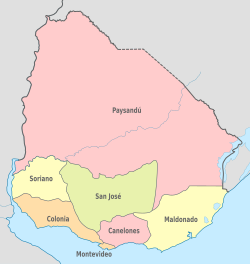 Banda Oriental, the territories on the eastern side of the Uruguay River