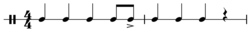 Tango rhythm.[35]