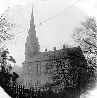 The Georgian church prior to demolition