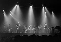Pink Floyd performing The Dark Side of the Moon (1973), the best-selling album of the entire progressive rock period[82]