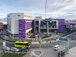 Tiquira Station terminus on the purple line in El Alto