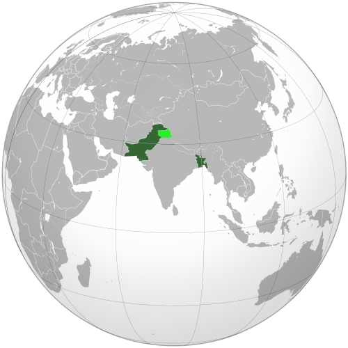 East and West Pakistan