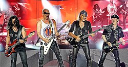 Scorpions performing at RockFest in 2015