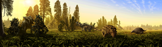 Restoration of the paleoenviromnent and fauna of the Dinosaur Park Formation