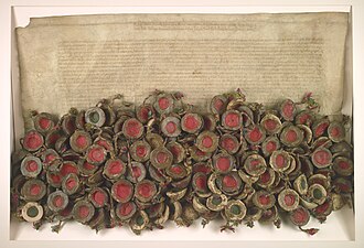 Original act of the Warsaw Confederation 1573. The beginning of religious freedom in the Polish–Lithuanian Commonwealth